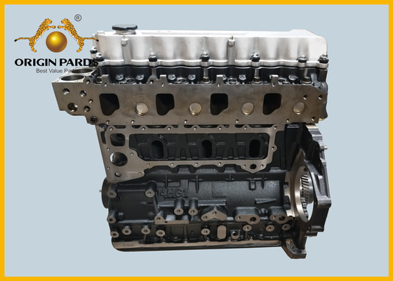 4HG1 เครื่องยนต์เปล่า รวมชิ้นส่วนภายในกล่องกระบอกและหัวกระบอก เช่น Liner Set Crankshaft Camshaft 4HG1 เครื่องยนต์ยาว